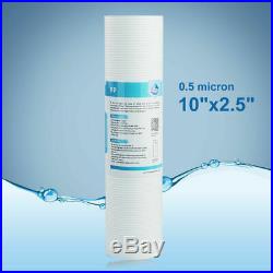 0.5Micron 10 x 2.5Grooved Sediment Water Filter Cartridge Whole House Sediment