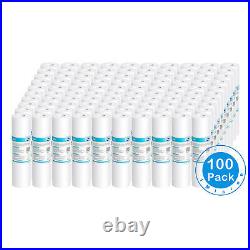 100 PACK 1 Micron 10 x 2.5 PP Sediment Water Filter Whole House RO Replacement