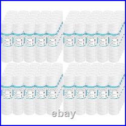 100 Pack 10x2.5 String Wound Whole House Sediment Water Filter RO Replacement