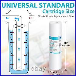 100 Pack 50 Micron 10x2.5 Sediment Water Filter Whole House Cartridges Replace