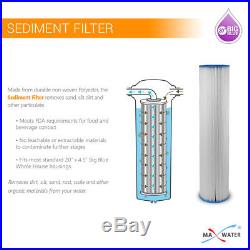 (10) 20x4.5 Big Blue Whole House Washable Pleated Sediment Water Filter / Pool