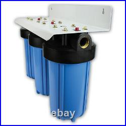 10 Inch Jumbo Water Filter Housing Triple Unit High Flow Whole House Big Blue