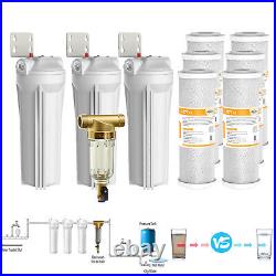 10 Inch Whole House Water Filter Housing 10 x2.5 Carbon Filtration Cartridge