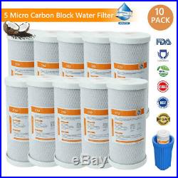 10 Pack 10 x 4.5 Big Blue CTO Carbon Block Water Filter for Whole House System