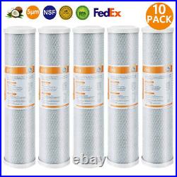 10 Pack 20 x 4.5 Big Blue CTO Carbon Block Water Filter Cartridges Whole House