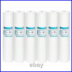 10 Pack 20 x 4.5 String Wound Whole House Sediment Water Filter 5/10/20 Micron