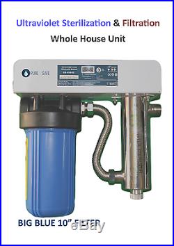 10 Two Stage Whole House Water Filter with UV Ultraviolet Sterilization System