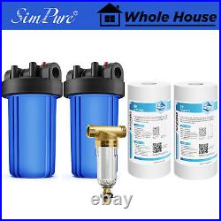 10 x 4.5 Big Blue Whole House Water Housing Filter Filtration System Sediment