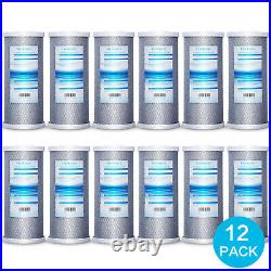 12 PK Big Blue Carbon Block Replacement Water Filter For Whole House 4.5 x 10