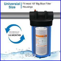 12 Pack 10x4.5 Big Blue CTO Carbon Block Water Filter Whole House Replacement