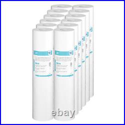 12 Pack 1/5 Micron 20x4.5 Sediment Water Filter Whole House Big Blue Cartridge