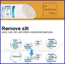 12 Pack 1 Micron 20x4.5 Big Blue Sediment Water Filter Whole House Replacement