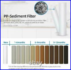 12 Pack 1 Micron 20x4.5 Big Blue Sediment Water Filter Whole House Replacement