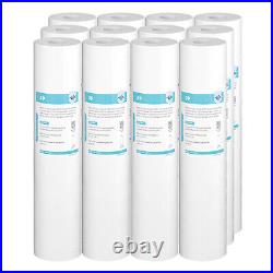 12 Pack 20x4.5 1/5 Micron Big Blue Sediment Water Filter Whole House Purifier