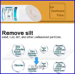 12 Pack 5 Micron 20x4.5 Whole House Sediment Water Filter Melt-Blown Cartridge
