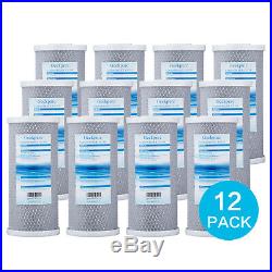 12 Packs Big Blue Whole House Carbon Block Replacement Water Filter 4.5 x 10