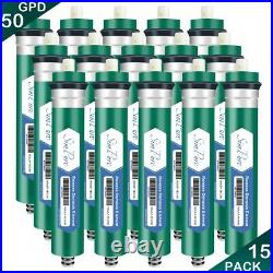 15 Pack 50 GPD RO Membrane Whole House Well Reverse Osmosis System Water Filter