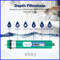 15 Pack 50 GPD RO Membrane Whole House Well Reverse Osmosis System Water Filter