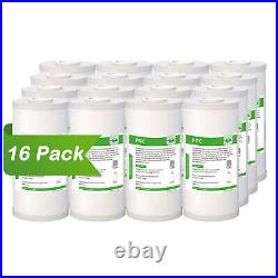 16 Pack 10x4.5 Whole House Sediment and GAC Carbon 2in1 Water Filter Cartridges