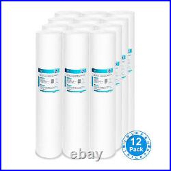 1 Micron 20x4.5 Sediment Water Filter Replacement Cartridge Whole House 12PACK