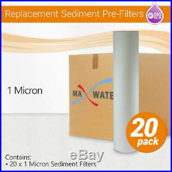 (20) 20 x 4.5 1 Micron Sediment PP Spun Polypropylene Whole house Water Filter