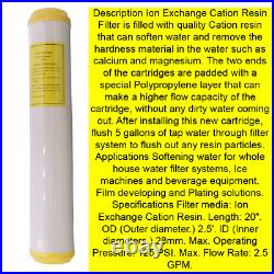 20 3 Stage Whole House Hard Water Softener Filter System, High Quality 3/4