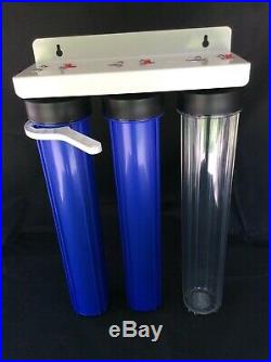 20 3 Stage Whole House Water Filter System, 3/4 Port High Flow Rate & Quality