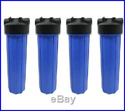 20 Big Blue Whole House Water System Filter Housing With Pressure Gauge Hole