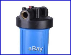 20 Double Duel Big Blue Whole House Water System Filter Housing, 1 NPT thread