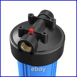20 Inch Big Blue Whole House Water Filter Housing System &4PCS Carbon Filtration