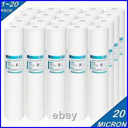 20 Micron 20 x 4.5 Big Blue Whole House String Wound PP Sediment Water Filter