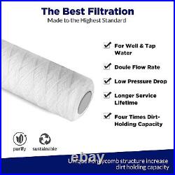 20 Micron 20x2.5 String Wound Whole House System Sediment Water Filter 25-Pack