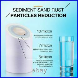 20 Pack 5 Micron 10x4.5 Big Blue Sediment Water Filter Replacement Whole House