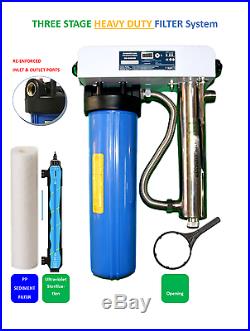 20 Two Stage Whole House Water Filter & UV Ultraviolet Sterilization System