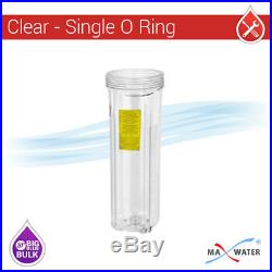 20 x4.5 BB Clear Dual 3/4Whole House Water Sediment Carbon Filter + 2 Gauge S