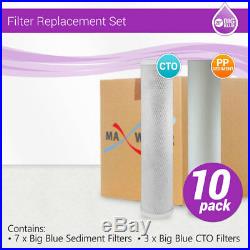 20 x 4.5 Big Blue Whole House CTO and Sediment Filter Replacement