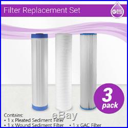20 x 4.5 Big Blue Whole House Pleated, GAC and String Wound Filter Replacment