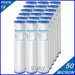 20 x 4.5 Whole House Filtration System Washable Pleated Sediment Water Filter