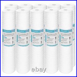 20x4.5 5/20 Micron Whole House String Wound Sediment Water Filter for Big Blue