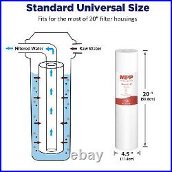 20x4.5 Big Blue 3-Stage Whole House Water Filter System 150,000 Gals Filtration