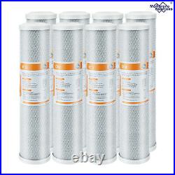 20x4.5 CTO Coconut Shell Carbon Block Water Filter Cartridge Whole House 8PACK