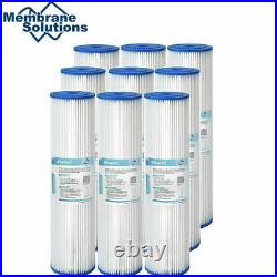 20x4.5 Sediment Pleated Water Filter Big Blue Whole House 20 Micron 1-9PACK