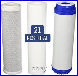 21 PK Whole House Replacement Water Filter Sediment CTO GAC Coconut Shell Carbon