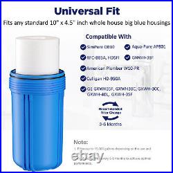 24PCS 5 Micron 10x4.5 Big Blue Sediment Water Filter for Whole House RO System