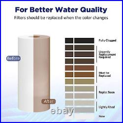 24PCS 5 Micron 10x4.5 Big Blue Sediment Water Filter for Whole House RO System