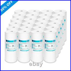 24 Pack 10 x4.5 5 Micron Whole House Sediment Water Filter Big Blue Cartridges