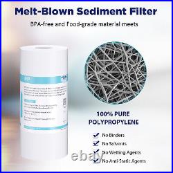 24 Pack 5 Micron 10x4.5 Big Blue Sediment Water Filter Whole House Replacement