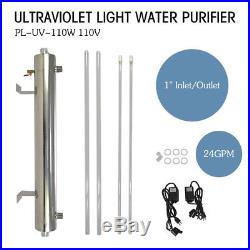 24gpm 110v Ultraviolet Light Water Purifier 110w Whole House Large Uv Sterilizer
