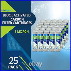 25PK- 9.875 x 2.5 Coconut Shell Carbon Block Water Filter for Whole house & RO