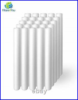 25 Pack Sediment Water Filter Cartridge Spun Poly RO Whole House 50Micron 20x2.5
